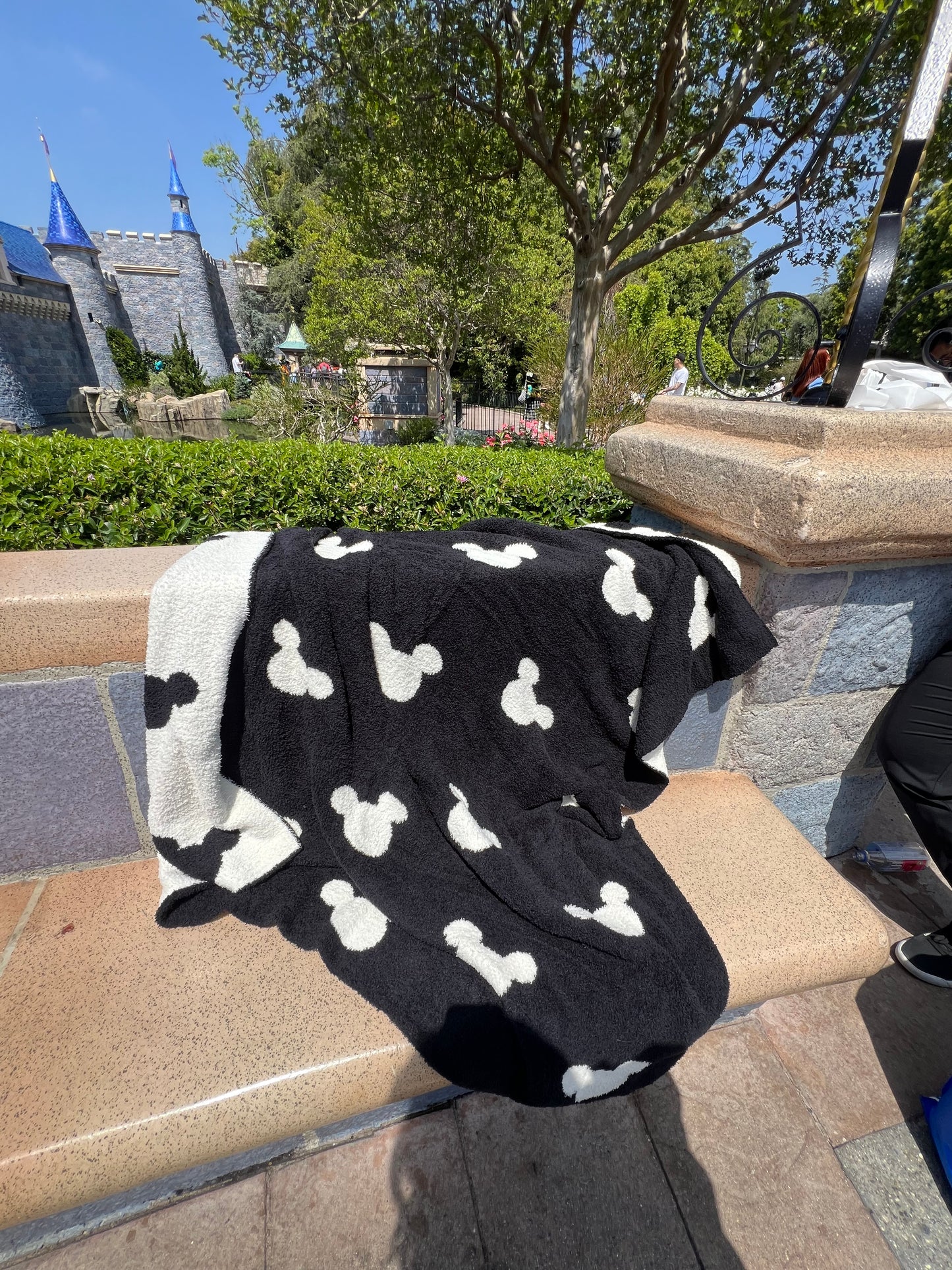 Mickey Black Double sided Throw