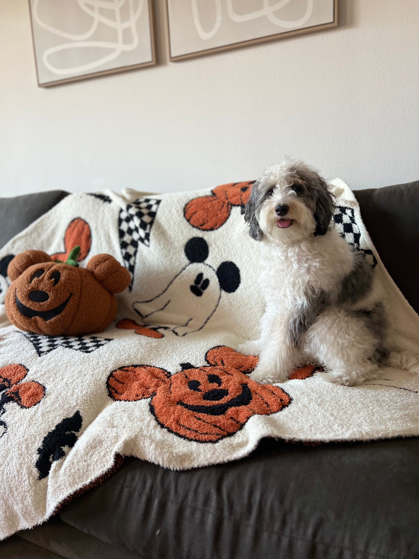 Spooky Mickey Throw