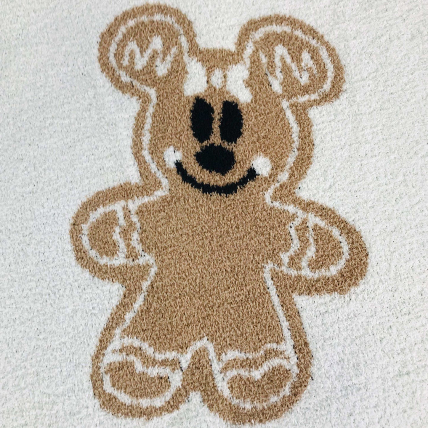 **Pre-Sale** Gingerbread Mickey Blanket 50” x60” (Large)- Ships in November